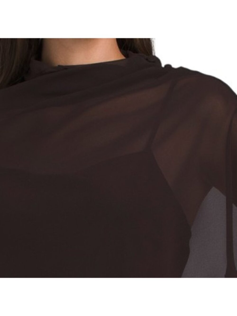 RACHEL ZOE Draped Cape Satin Gown - Picture 4 of 5